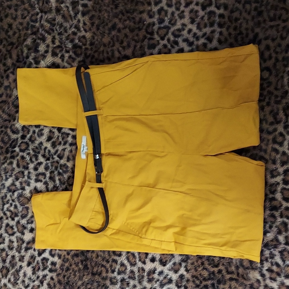 Papaya gold skinny pants